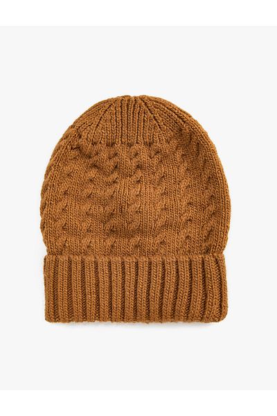 Koton Ribbed Beret Hair Braid Shaped