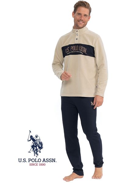U.S. Polo Assn. Ανδρικό μακρυμάνικο Nova Σετ Ρούχα & Φούτερ για το σπίτι - MER.1.8.D.E.D.92.US.8.P2.Q/6.