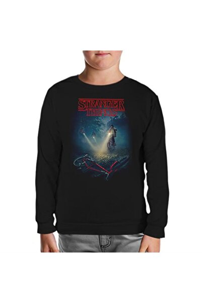 Lord T-Shirt Stranger Things - Bicycle Siyah Çocuk Sweatshirt