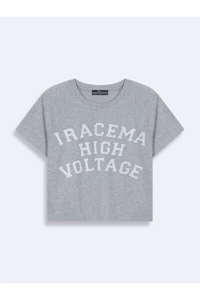 Ltb Сіра футболка зі слоганом