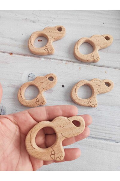 İthal 1 ADET Fil - Ahşap Figürlü Diş Kaşıyıcı