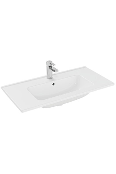 VitrA Mia 7462l003-0001 Etajerli Lavabo, 80 Cm, Beyaz