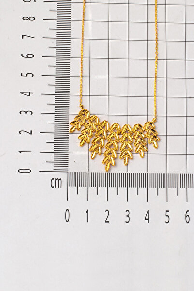 Bilezikci Yaprak Dökümü 22 Ayar Zincirli Altın Kolye