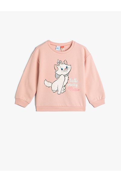 Koton Marie Sweatshirt Licensed Long Sleeve Crew Neck Raised Cotton