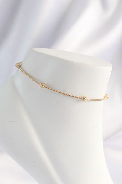 SeyCey.co 316L Steel Gold Color Minimal Heel Model Anklet