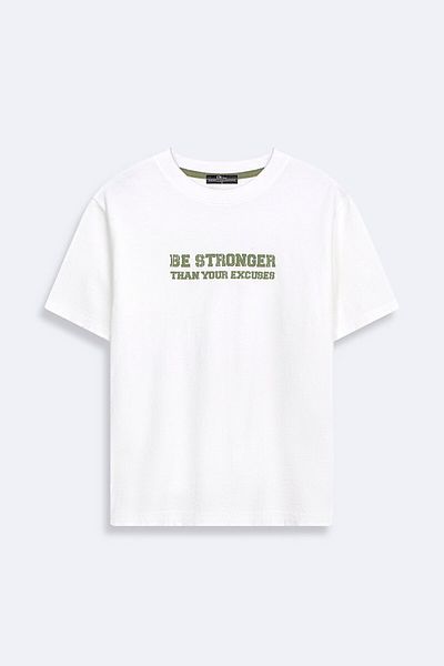 Ltb Tricou alb cu slogan