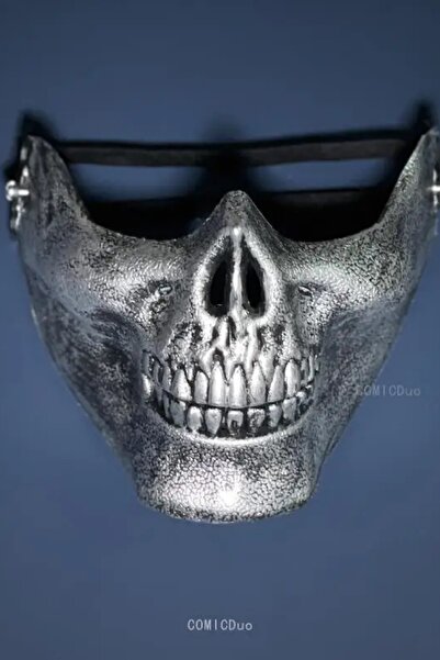 Giraffe Halloween Party Maske Gümüş Kurukafa Cadılar Bayramı Korku Maskesi An...