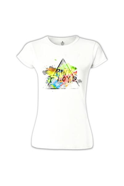 Lord T-Shirt بينك فلويد 2 تي شيرت نسائي أبيض