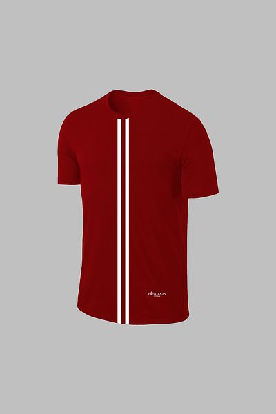 POSEIDON STORM Мъжки спортен костюм Dri-Fit в бордо - удобна тениска с къс ръкав и шорти с джобове (4 бр.)