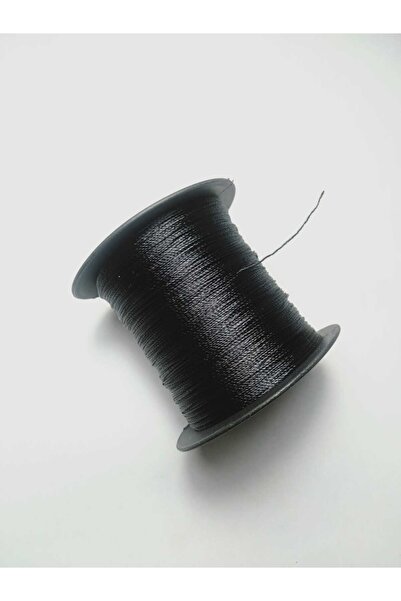 Eskişehir hobi sanat 200 μέτρα Μαύρη κλωστή χάντρας προσευχής - 0,6 mm