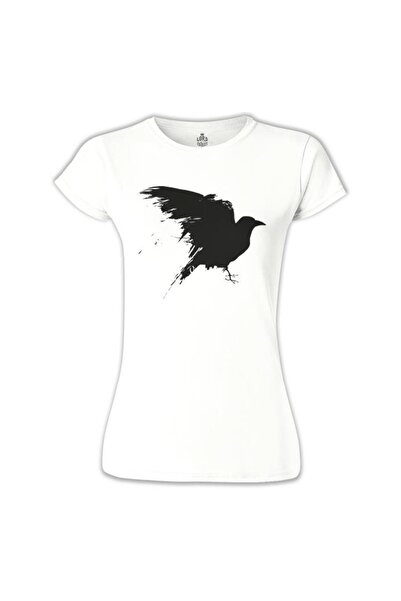 Lord T-Shirt تيشيرت نسائي أبيض من Crows On Trees