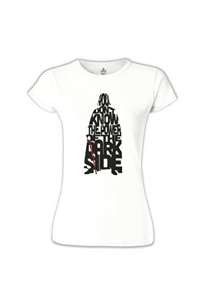 Lord T-Shirt Star Wars - Power of the Dark Side White Women's T-Shirt