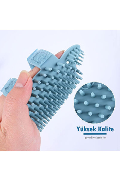 TEKNETSTORE Kedi Tarağı Yumuşak Silikon Sabitlenebilir Kedi Nanesi Kokulu Masaj / Temizlik Banyo Fırçası Oyuncak