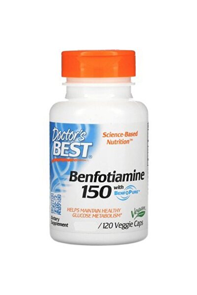 Doctor's Best 's Best Benfotiamine With Benfopure 120 Vegi Kapsül