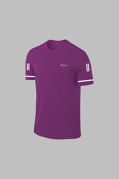 POSEIDON STORM Комплект мъжки шорти с удобна обикновена тениска и джобове, размер Plus Size, лилави, Dri-Fit, с джобове, за тренировки и бягане (4XL)
