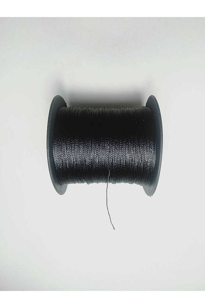 Eskişehir hobi sanat 200 μέτρα Μαύρη κλωστή χάντρας προσευχής - 0,6 mm