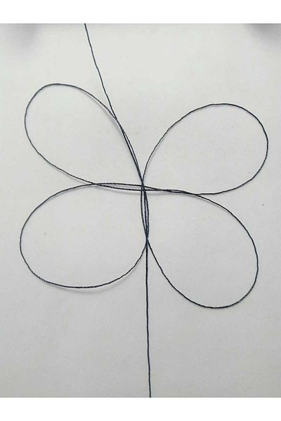 Eskişehir hobi sanat 400 Meters Black Rosary String - 0.5 mm