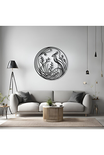 Genel Markalar Anka Kuşu Ahşap Duvar Dekorasyonu - 5 Mm MDF - Ev Dekoru