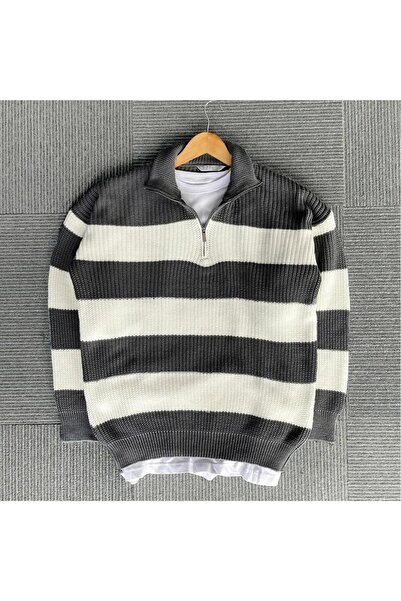 LEYEL Moda Νέας σεζόν Ριγέ Πλεκτό Πουλόβερ Σελανίκ