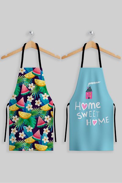 AYSHOME طقم مريلة مطبخ من Ays Home Sweet Home مكون من قطعتين