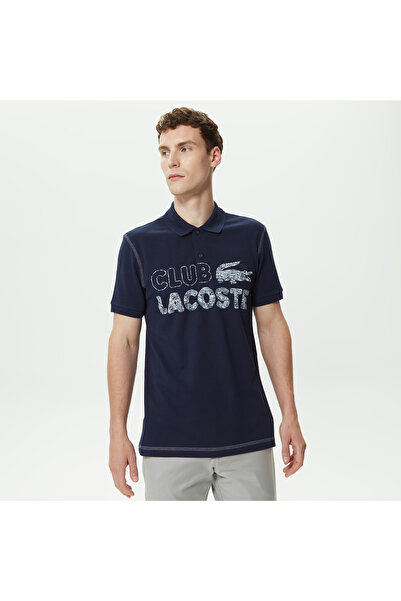 Lacoste Erkek Regular Fit Baskılı Lacivert Polo