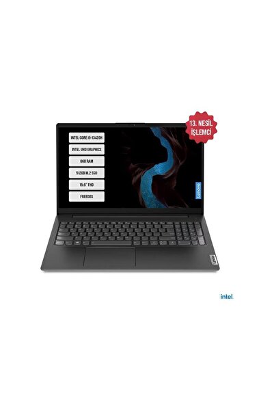 LENOVO Nb V15 83a100kxtr I7-1355u 8gb 512ssd O/b 15.6 Dos Dizüstü Bilgisayar