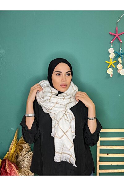 laviyonsa Şal mare de iarnă cu dungi şi eșarfă