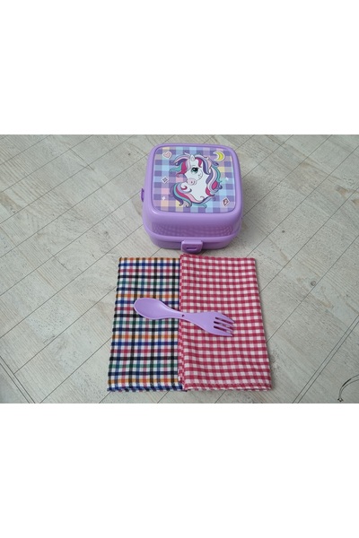 kumsal design Beslenme örtüsü piti kareli 2 li set (Karisik renkli-fuşya pembe)
