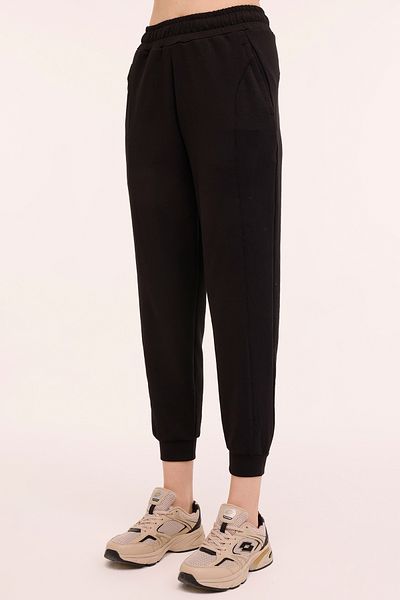 Lotto W-ILSA JOGGER 4PR Μαύρο γυναικείο αθλητικό παντελόνι