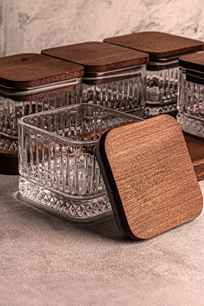 Snippy Bella Milla 6'lı Kare Ahşap Vakumlu Kare Kapak Elysia Timeless Uyumlu