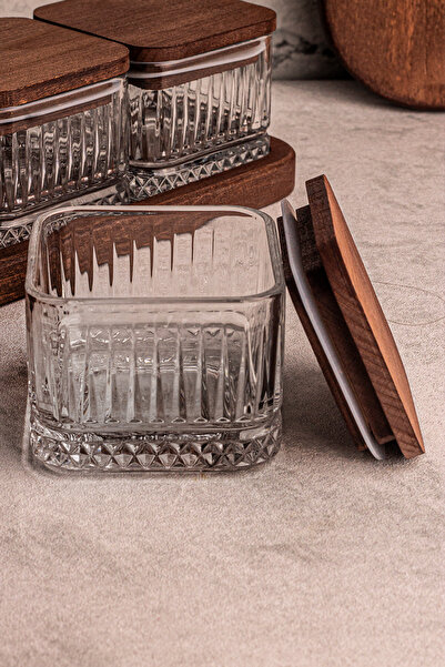 Snippy Bella Milla 8-Piece Elysia Timeless - Compatible Set with Wooden Vacuum Square Lid