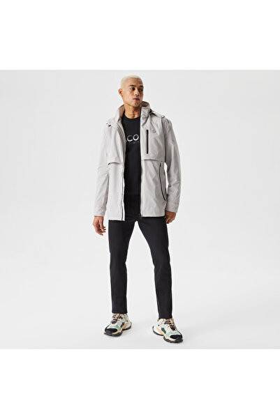 Lacoste Men's Hooded Gray Coat