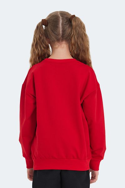 Slazenger Унисекс детски суитшърт LAST червен
