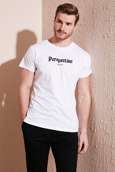 Buratti Cotton Slim Fit Crew Neck T Shirt Men's T SHIRT 541 PERSPECTIVE