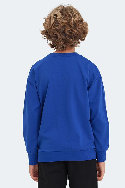 Slazenger Унисекс детски суитшърт - Saxe Blue, LAST