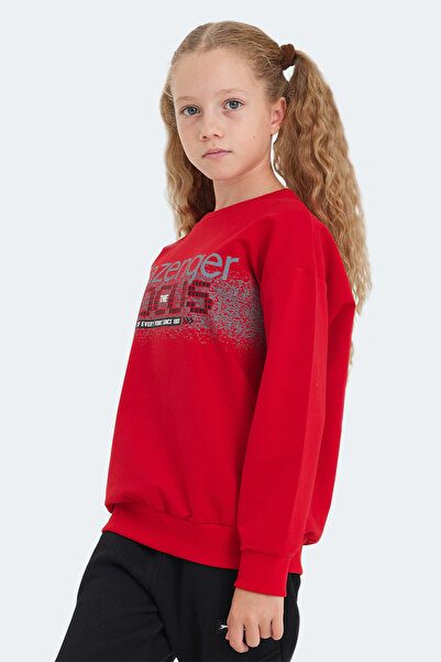Slazenger Last Red Unisex Kids Sweatshirt