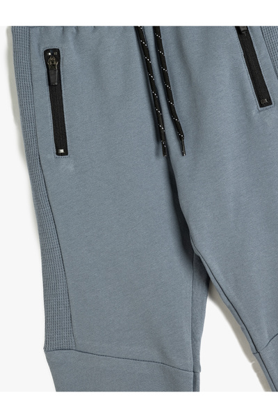 Koton Jogger Eşofman Altı Beli Bağlamalı Şardonlu Pamuklu