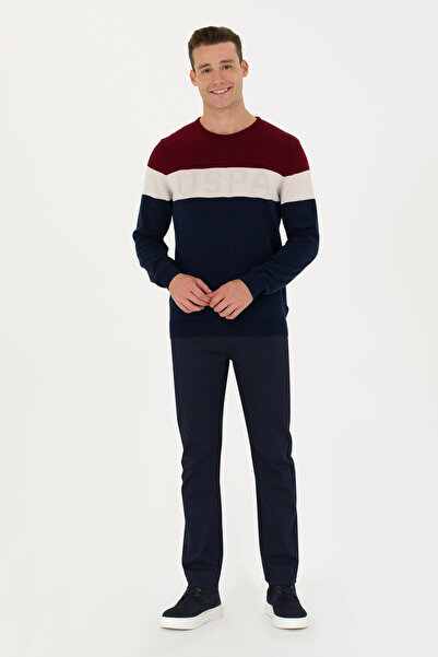 U.S. Polo Assn. بنطال قماش / تشينو باللون الأزرق الداكن للرجال 50271485-VR033