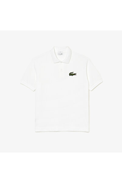 Lacoste Unisex Loose Fit Beyaz Polo