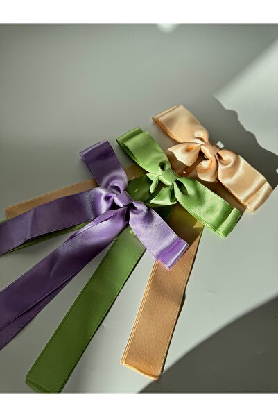 alhifa 3 Colors Satin Bow Ribbon Buckle Set