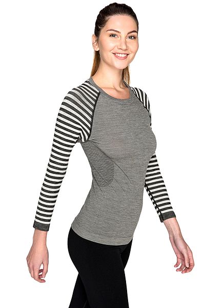 THERMOFORM Ultimate Merino Γυναικεία θερμική φούτερ χωρίς ραφή Anthracite