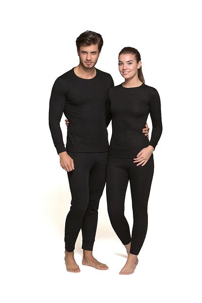 THERMOFORM Βαριά Unisex Θερμικά Εσώρουχα Μαύρα