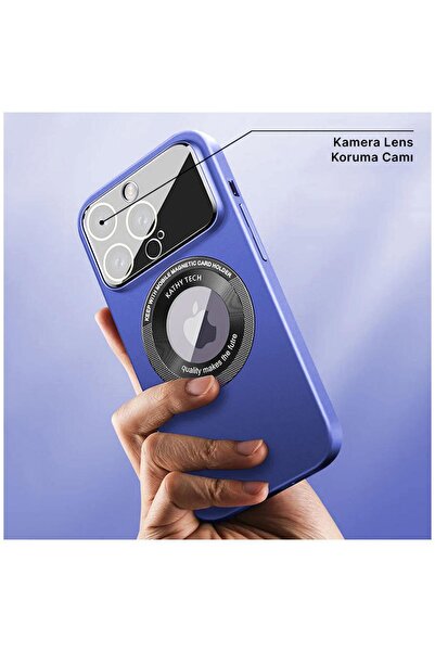 Zebana Apple iPhone 13 Pro Uyumlu Kılıf Lenix Rubber Kılıf (Kablosuz Şarj Des...