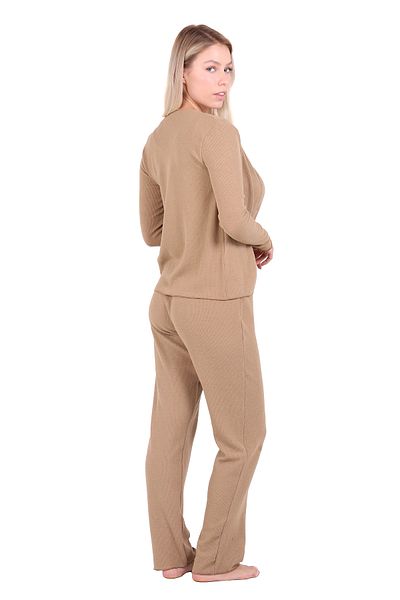 uandm U&me Ribbed Crop 3 Pieces TkCamel