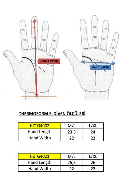 THERMOFORM Unisex Μαύρα γάντια Fleece Trend