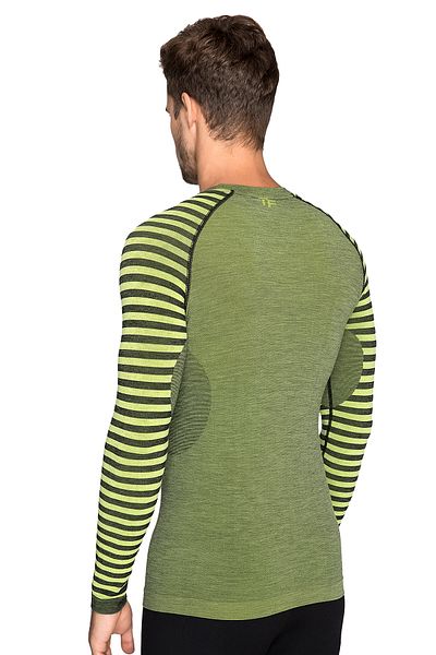 THERMOFORM Ανδρικό θερμικό φούτερ Ultimate Merino χωρίς ραφή πράσινο