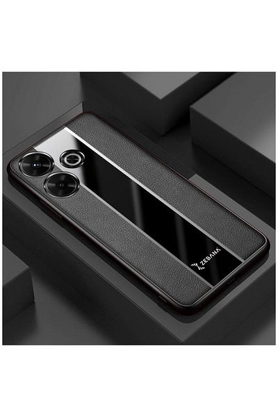 Zebana حافظة جلدية فاخرة متوافقة مع هاتف Xiaomi Redmi 13 باللون الأسود