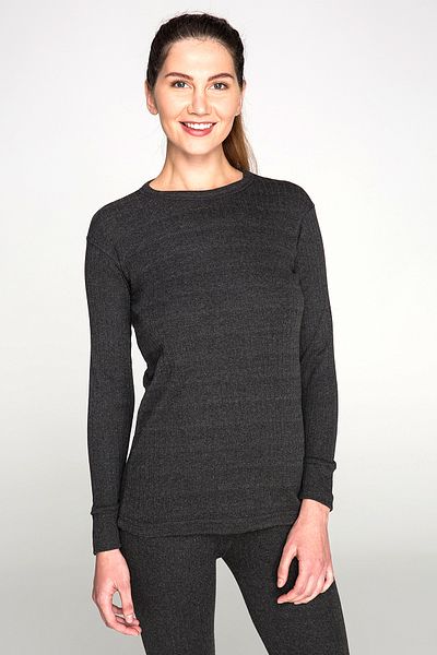 THERMOFORM Μαλακό Unisex Μακρυμάνικο Εσωρούχο Ανθρακί