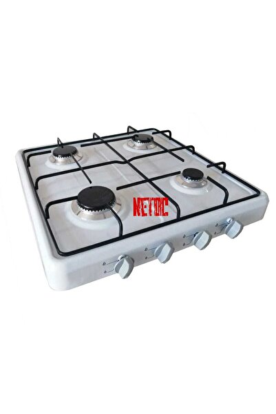 Netoc LÜX 4 GÖZLÜ OCAK TÜPLÜ (LPG)-(BEYAZ)