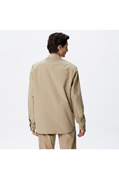 Lacoste Erkek Gömlek Yaka Bej Mont